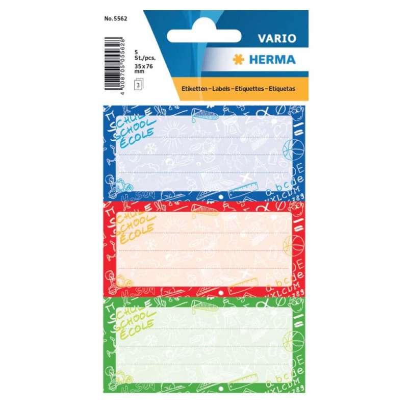 HERMA Heftschild-Etiketten verschiedene Motive Schoolydoo