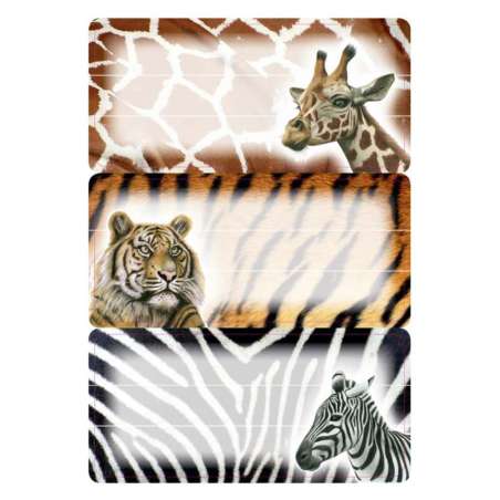 HERMA Heftschild-Etiketten verschiedene Motive afrikanische Tiere