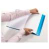 HERMA Heftumschlag Plastik A4, A5 und A6 blau-transparent A4 Beispiel