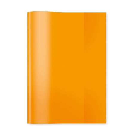 HERMA Heftumschlag Plastik A4, A5 und A6 orange-transparent A5