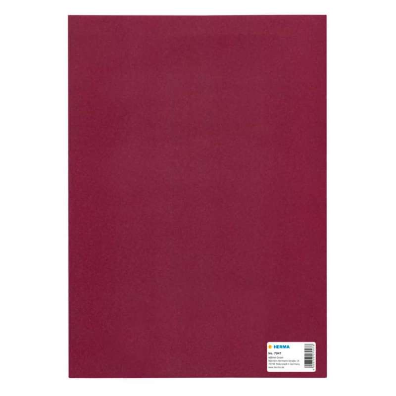 HERMA Heftumschlag Papier A4 und A5 kirschrot A4