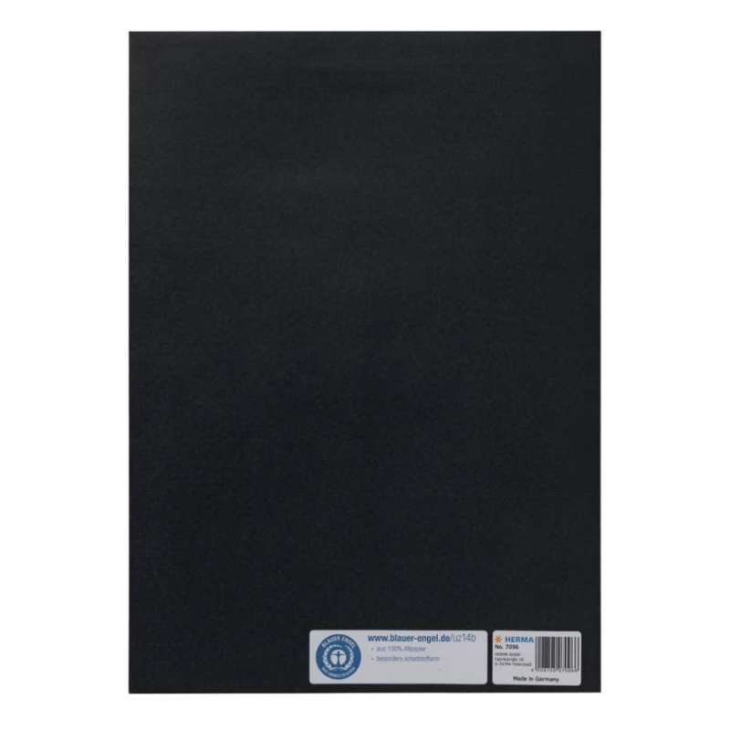 HERMA Heftumschlag Papier A4 und A5 schwarz A4 hinten