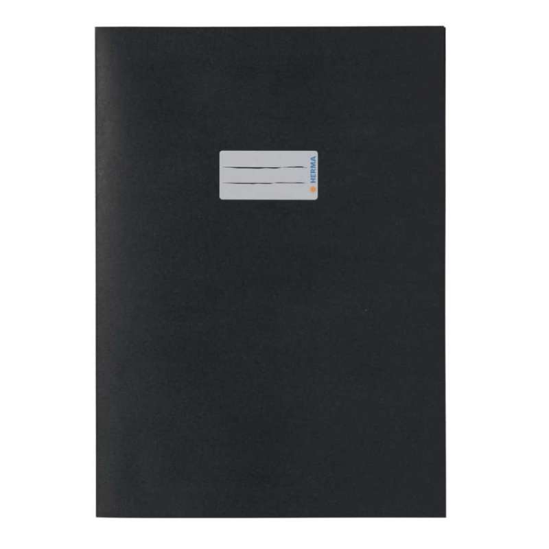 HERMA Heftumschlag Papier A4 und A5 schwarz A4