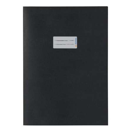HERMA Heftumschlag Papier A4 und A5 schwarz A4