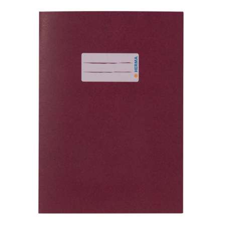 HERMA Heftumschlag Papier A4 und A5 kirschrot A5