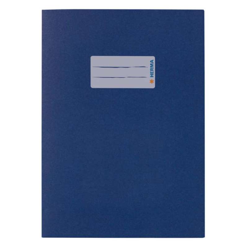 HERMA Heftumschlag Papier A4 und A5 dunkelblau A5