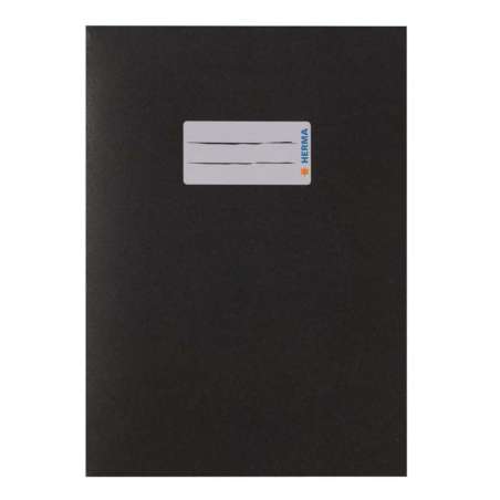 HERMA Heftumschlag Papier A4 und A5 schwarz A5