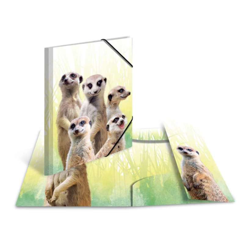 HERMA Sammelmappe A3 mit Motiven Erdmännchentruppe