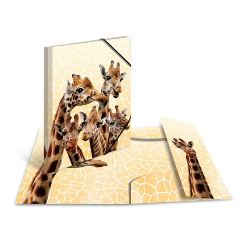 HERMA Sammelmappe A3 mit Motiven Giraffenfreunde aufgestellt