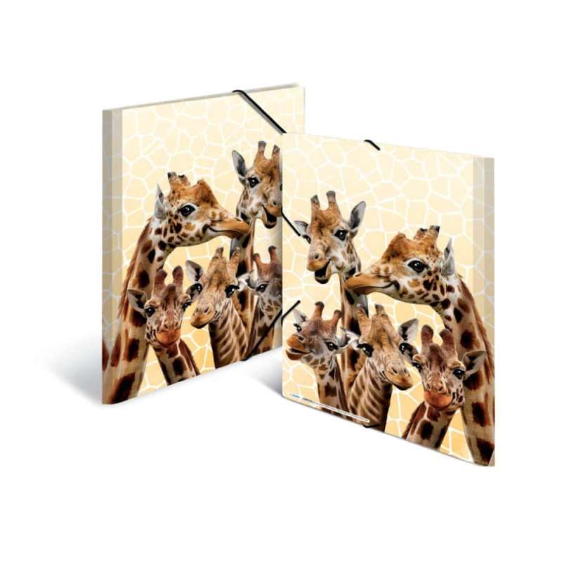 HERMA Sammelmappe A3 mit Motiven Giraffenfreunde beidseitig