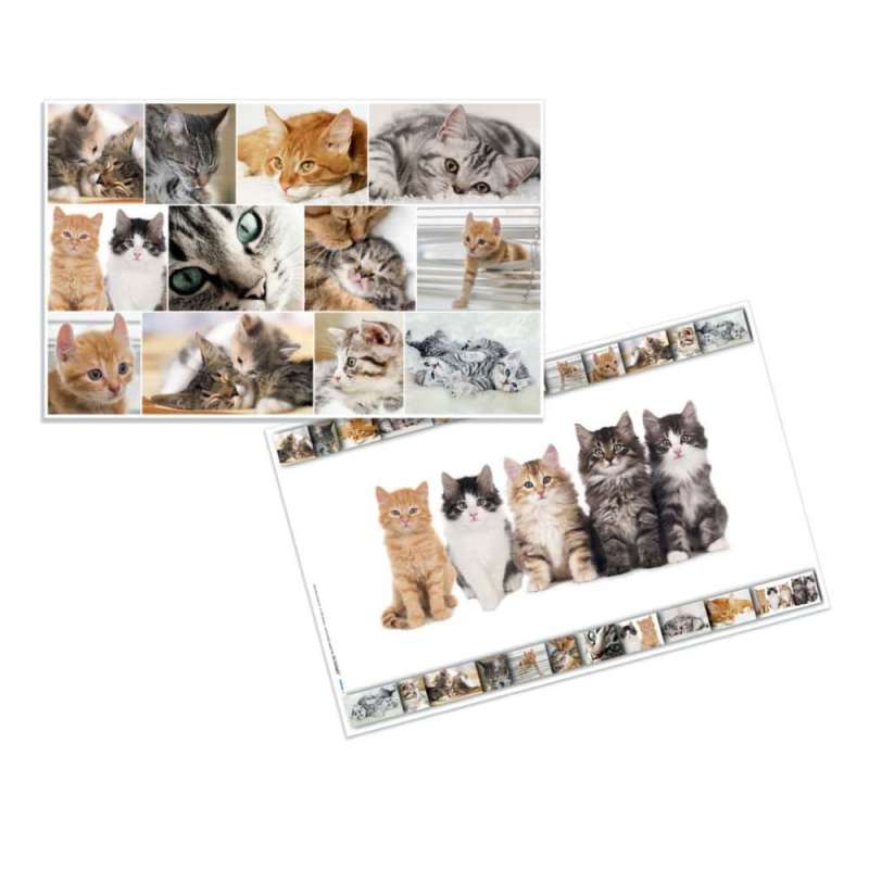 HERMA Schreibunterlage aus Karton mit Motiven Katzen Beispiel