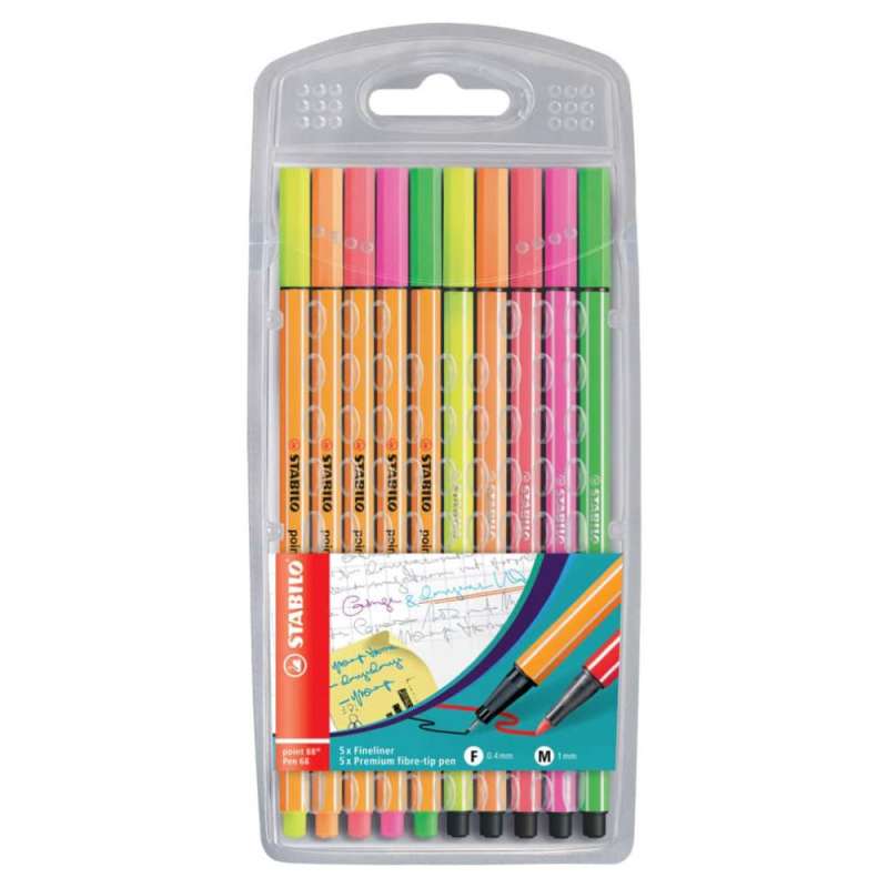 STABILO point 88 & Pen 68  Fineliner & Filzstifte Sets 10er Set