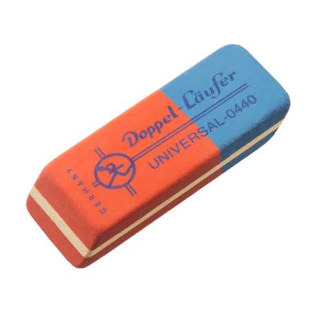 LÄUFER Radierer Kautschuk Doppel-LÄUFER 55 x 19 mm