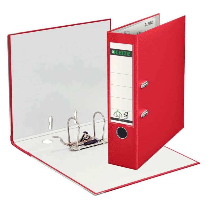 LEITZ 1010 Ordner DIN A4 rot 8,0 cm innen