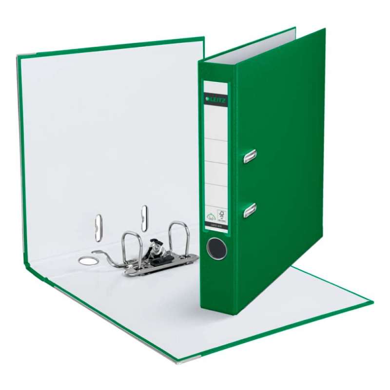 LEITZ 1010 Ordner DIN A4 5,0 cm grün innen