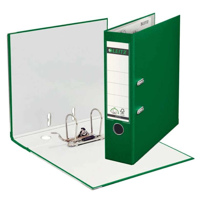 LEITZ 1010 Ordner DIN A4 grün 8,0 cm innen