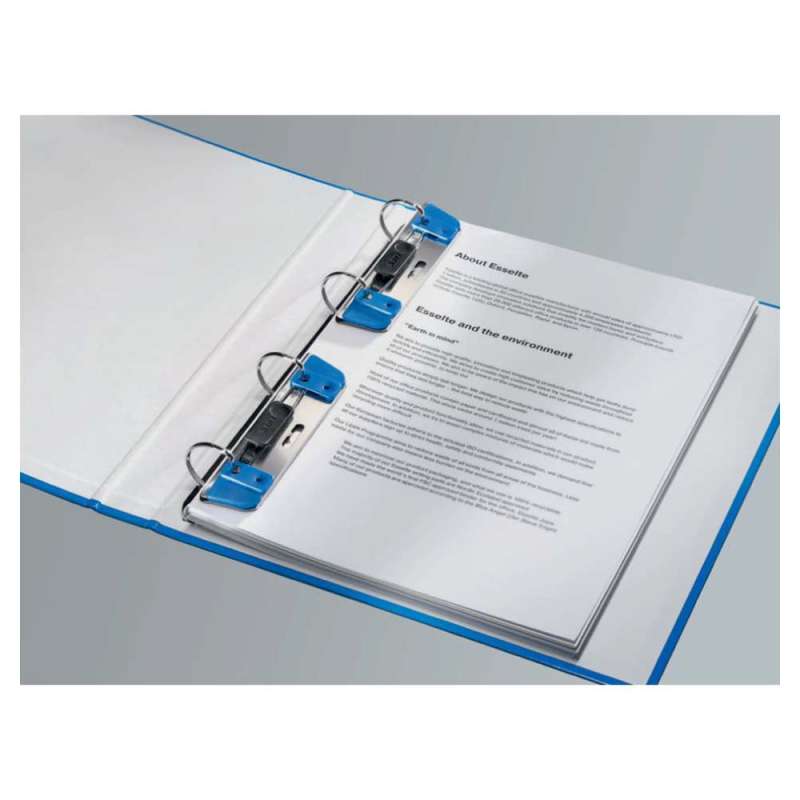 LEITZ Locher Active 2 in 1 blau Beispiel