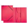 LEITZ Sammelmappe Karton DIN A4 mit Gummizug rot