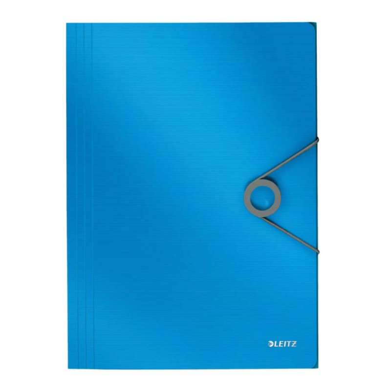 LEITZ Eckspanner / Ordnungsmappe Solid DIN A4 hellblau 3-Fächer