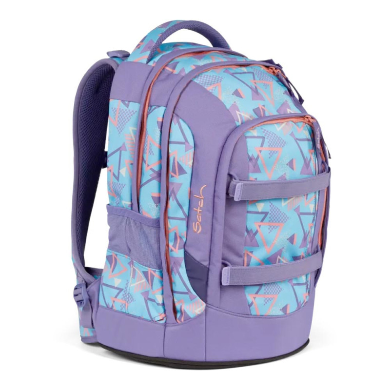 SATCH Schulrucksack pack 80s Dance Vorderansicht seitlich