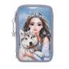 TOPModel 3 Fach Federtasche WOLF - Front