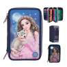 TOPModel 3 Fach Federtasche LED WOLF
