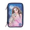 TOPModel 3 Fach Federtasche LED WOLF - Front