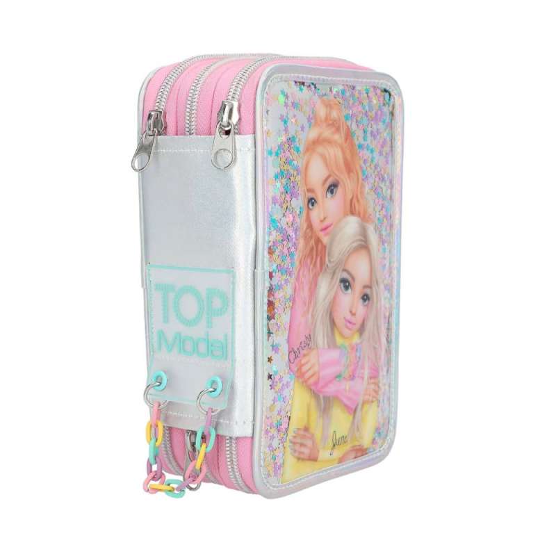 TOPModel 3 Fach Federtasche ELECTRIC - seitlich