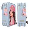 TOPModel 3 Fach Federtasche mit Applikation TEAM TEDDY - seitlich