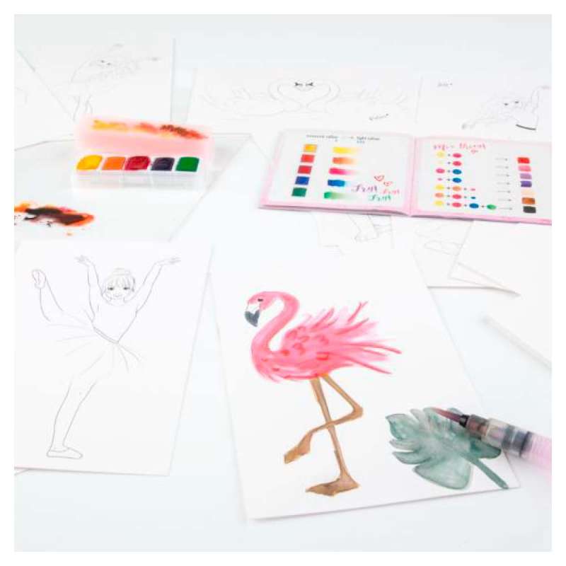 TOPModel Watercolour Set BALLET - Beispiel