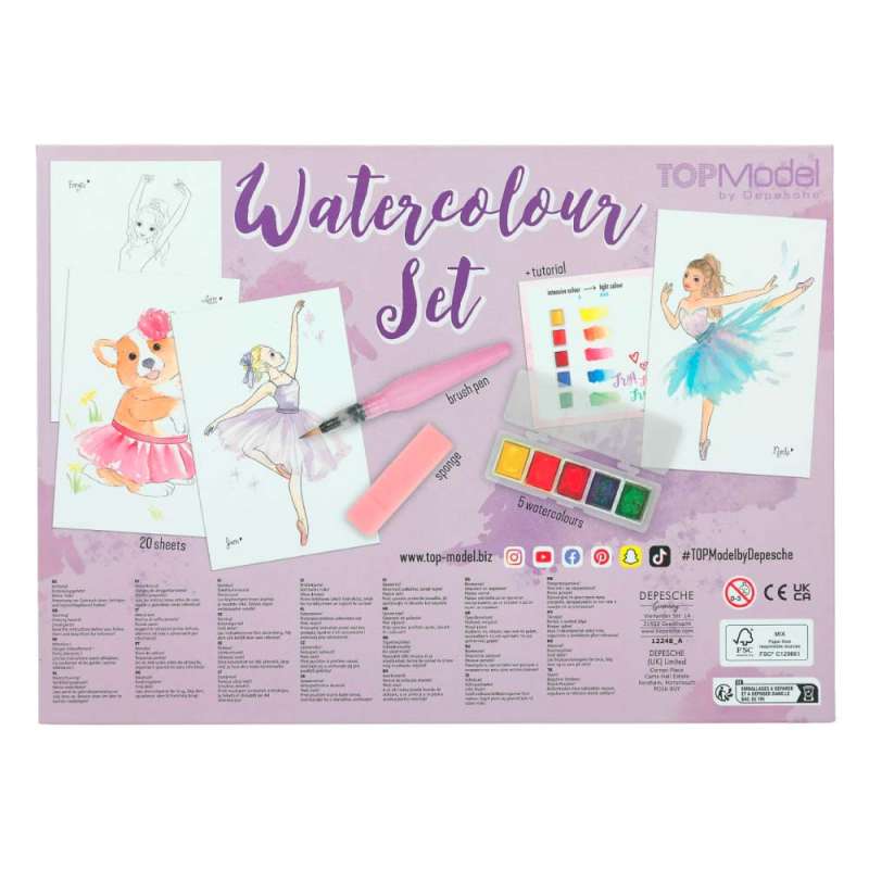 TOPModel Watercolour Set BALLET - hinten