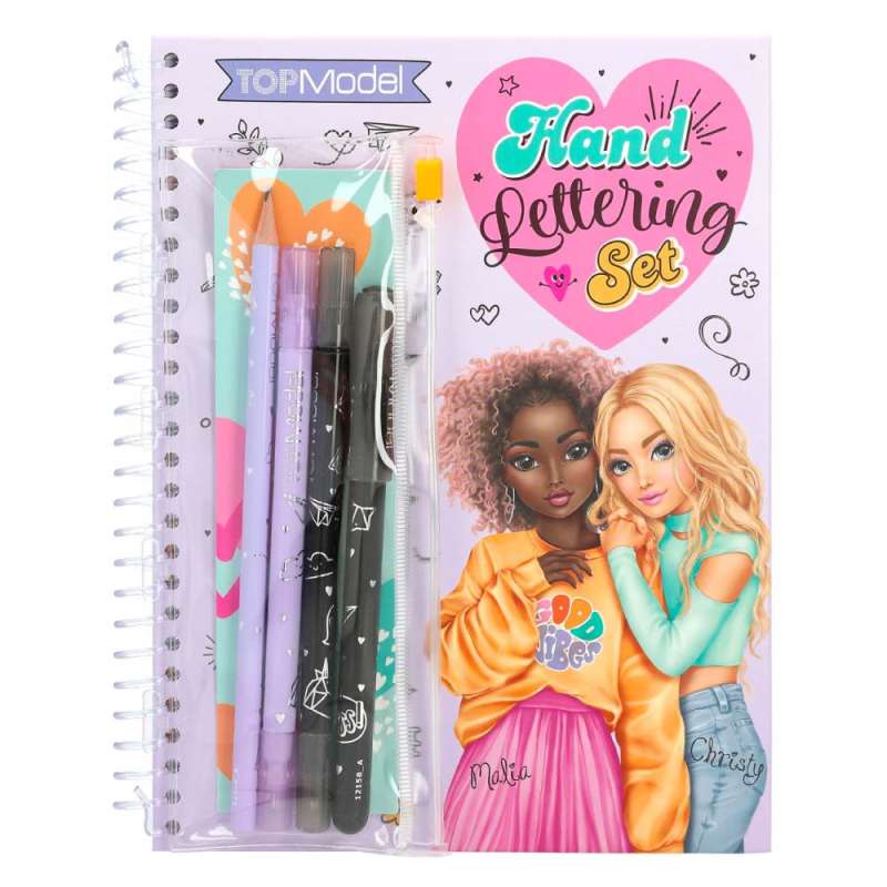 TOPModel Malbuch-Set Handlettering - Stifte