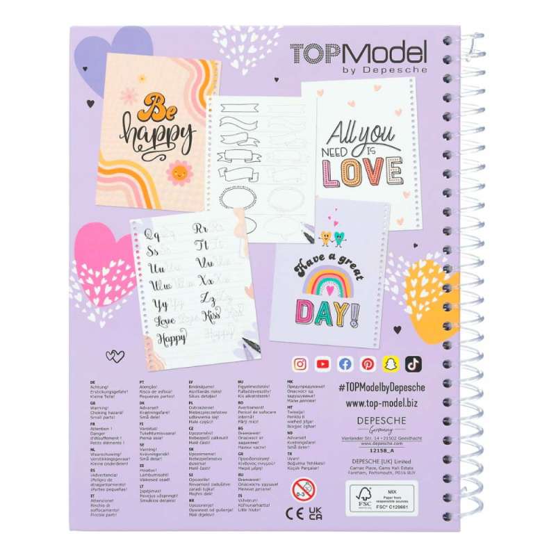 TOPModel Malbuch-Set Handlettering - hinten