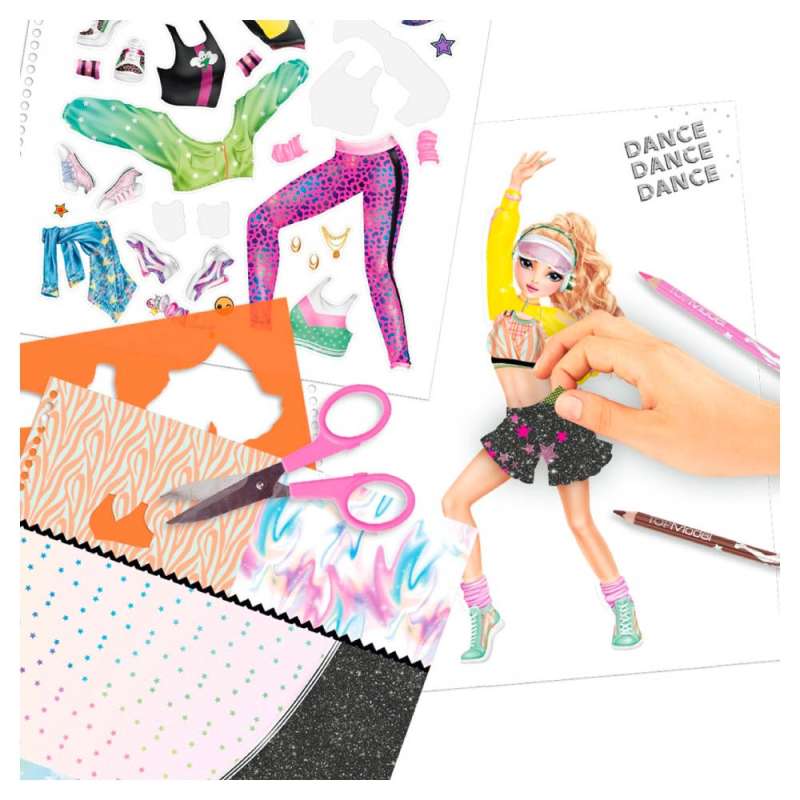 TOPModel DANCE Malbuch - Beispiel