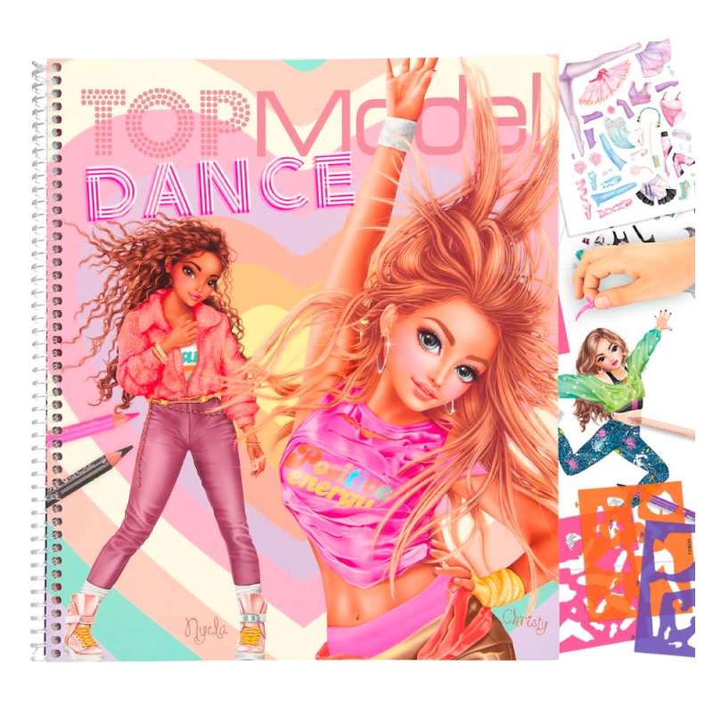TOPModel DANCE Malbuch