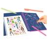 TOPModel Neon Doodle Malbuch-Set - Beispiel