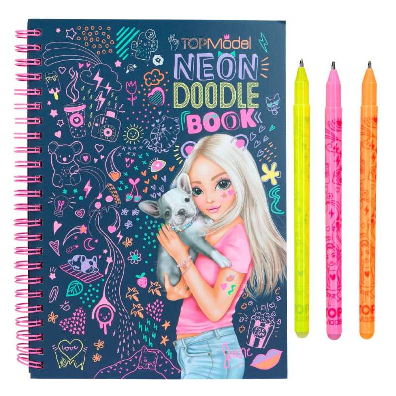 TOPModel Neon Doodle Malbuch-Set