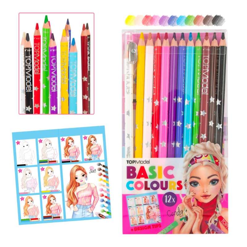 TOPModel Basic Buntstifte Set 12 Farben