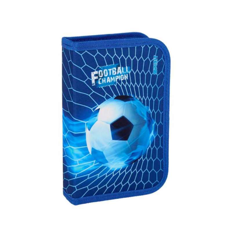 SPIRIT Federmäppchen für Jungen 1-Zip 28-teilig - FOOTBALL CHAMPION