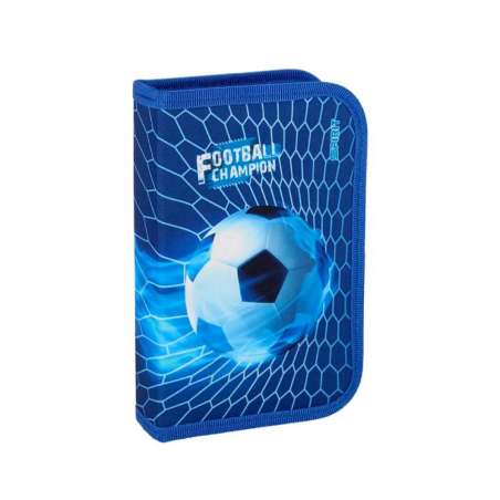 SPIRIT Federmäppchen für Jungen 1-Zip 28-teilig - FOOTBALL CHAMPION