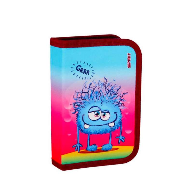 SPIRIT Federmäppchen für Jungen 1-Zip 28-teilig - DIZZY MONSTER