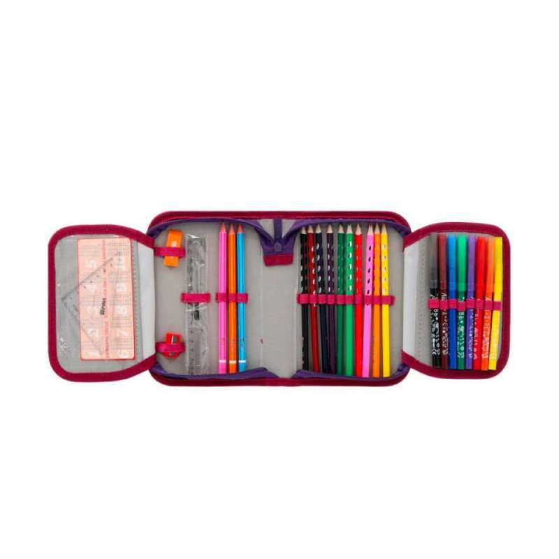 SPIRIT Federmäppchen für Jungen 1-Zip 28-teilig - DIZZY MONSTER Sortiment