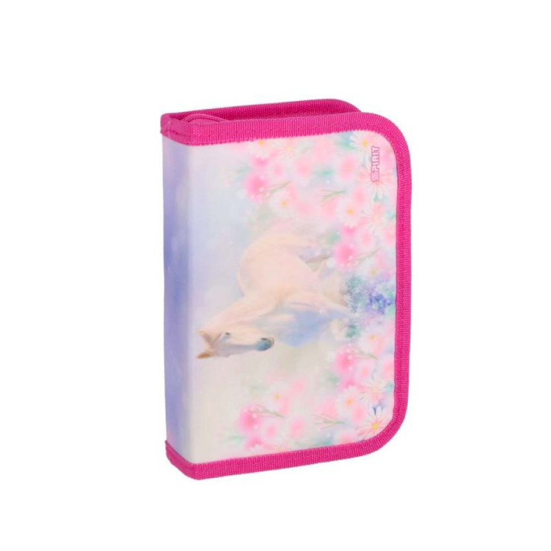 SPIRIT Federmäppchen für Mädchen 1-Zip 28-teilig - WHITE HORSE