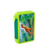 SPIRIT Federmäppchen für Jungen 2-Zip 28-teilig - T-Rex