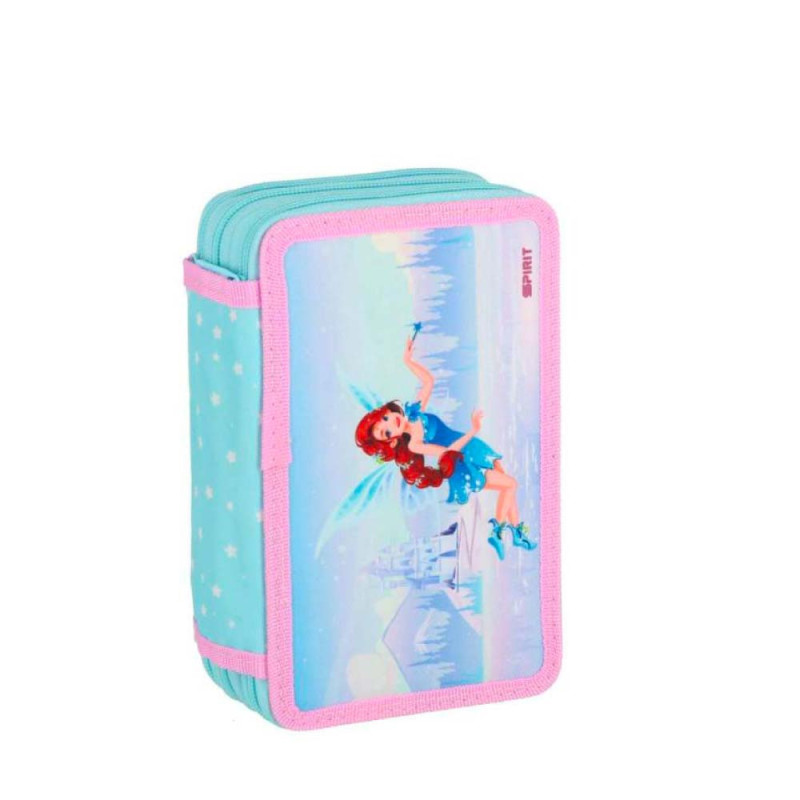 SPIRIT Federmäppchen für Mädchen 3-Zip 28-teilig - verschiedene Motive - FAIRY