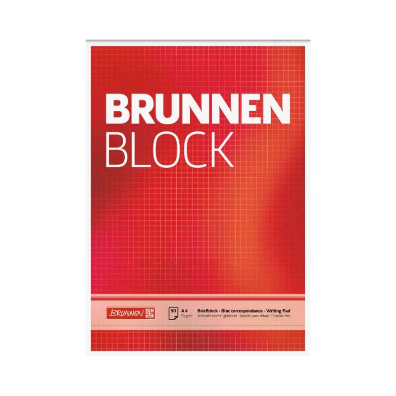 Brunnen Briefblock „BRUNNEN-Block“ DIN A4 - kariert