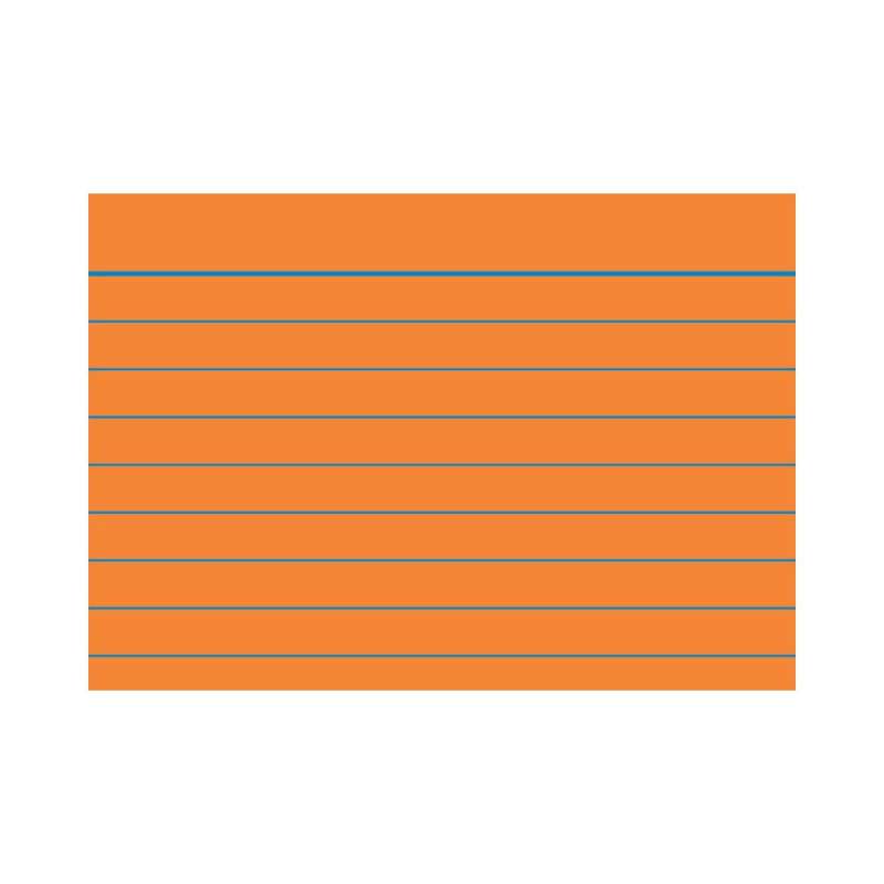 BRUNNEN Karteikarten verschiedene Größen und Farben A8, liniert, orange
