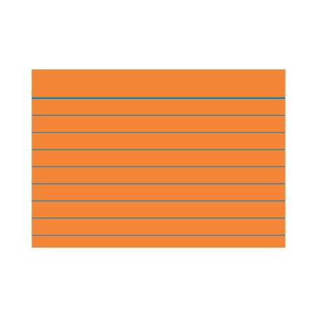 BRUNNEN Karteikarten verschiedene Größen und Farben A8, liniert, orange