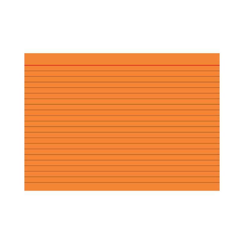 BRUNNEN Karteikarten verschiedene Größen und Farben A5, liniert, orange