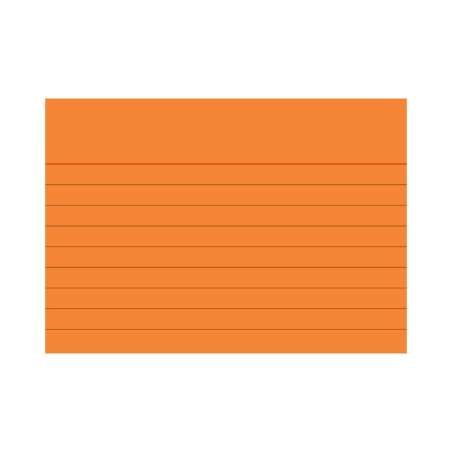 BRUNNEN Karteikarten verschiedene Größen und Farben A7, liniert, orange